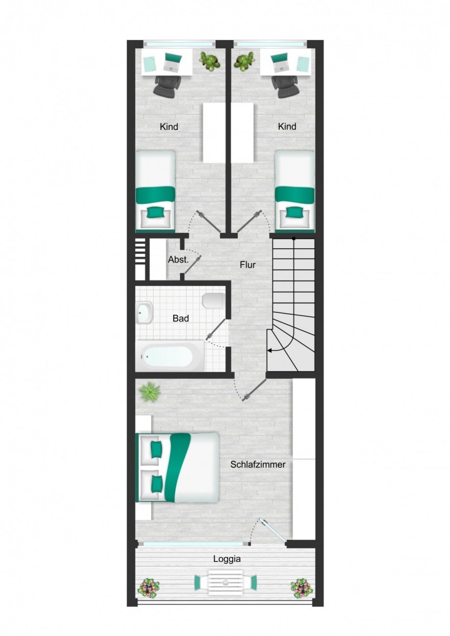 Obergeschoss Etagenwohnung Viersen