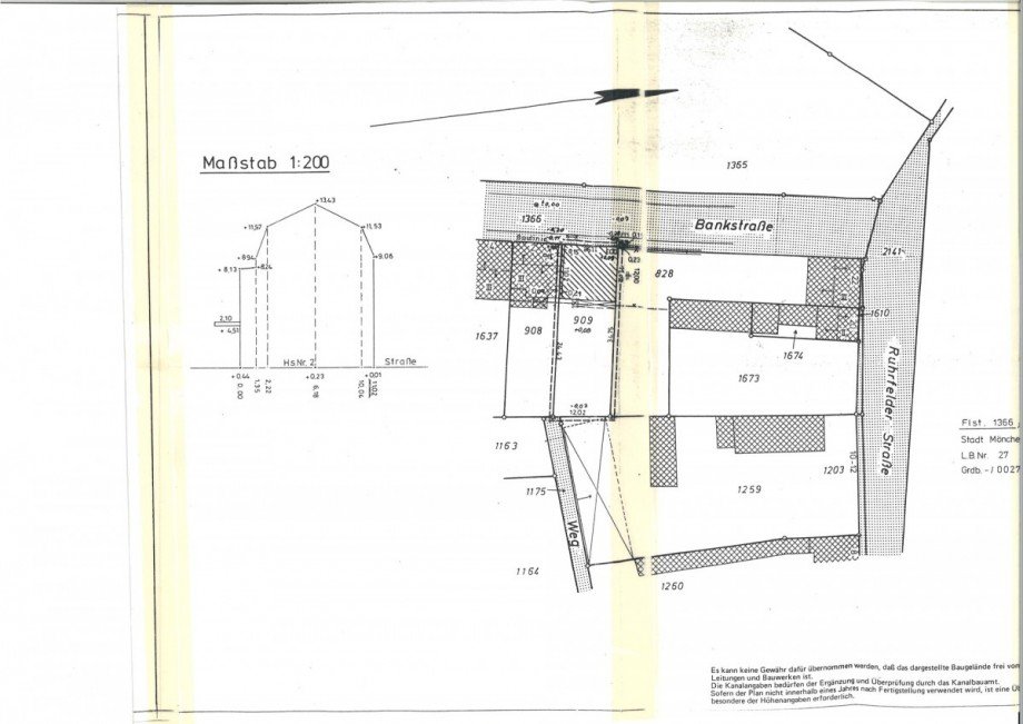 #948_Amtlicher Lageplan Teil 2 jpeg Dachgeschosswohnung M�nchengladbach