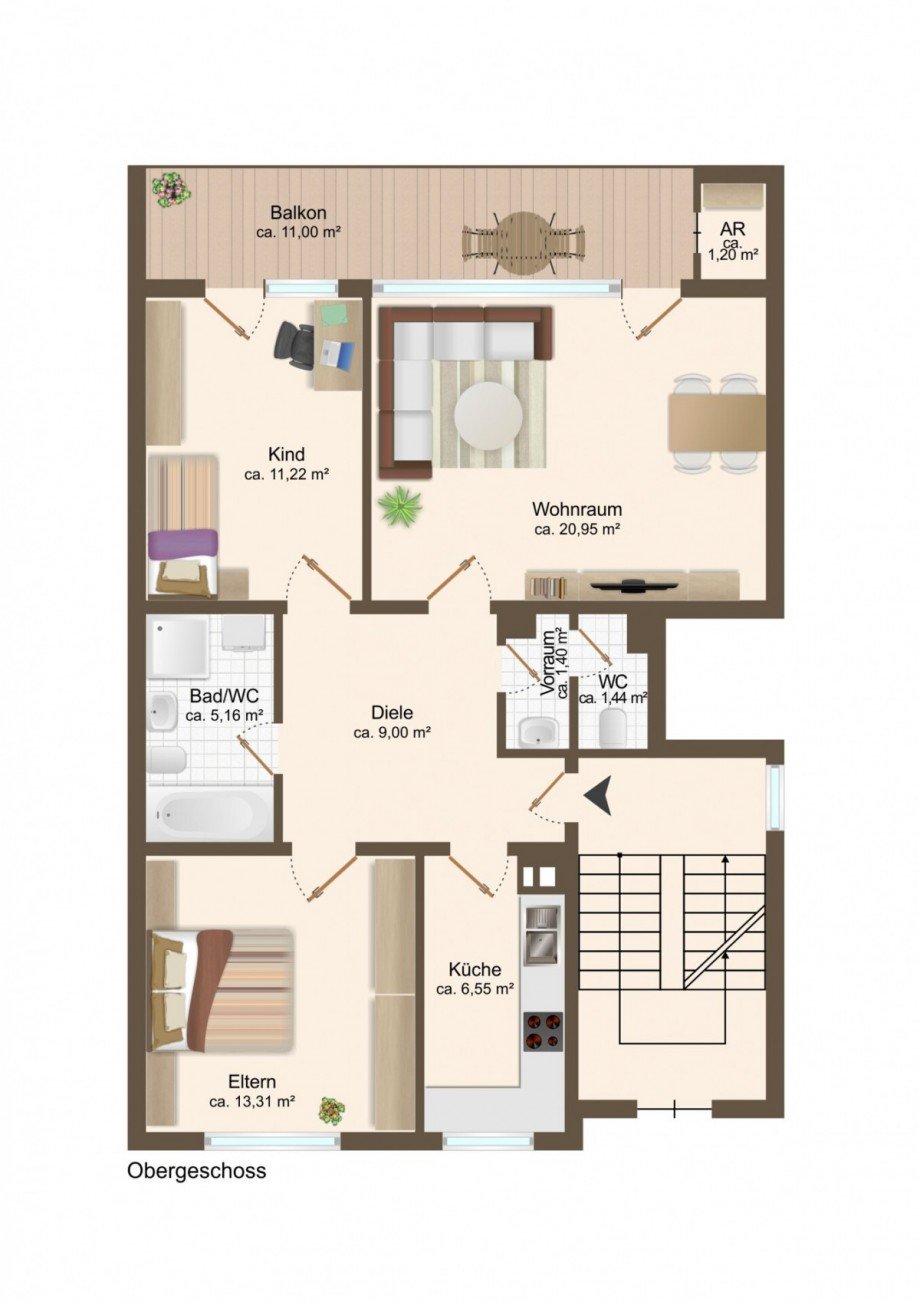 Grundriss Etagenwohnung M�nchengladbach