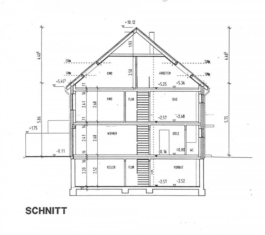 Schnitt Reiheneckhaus M�nchengladbach / Wickrath