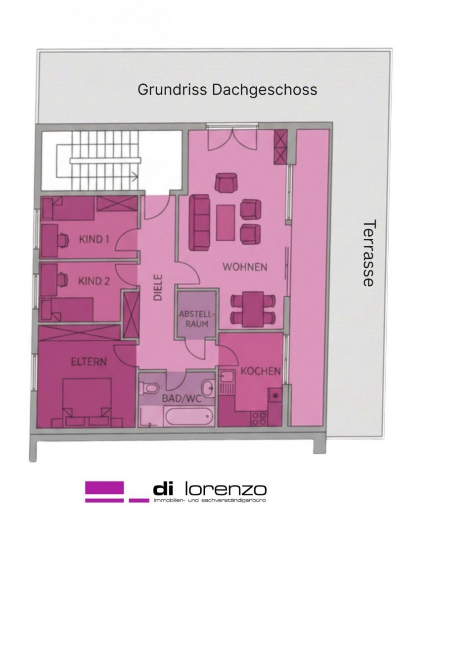 Grundriss Dachgeschosswohnung M�nchengladbach