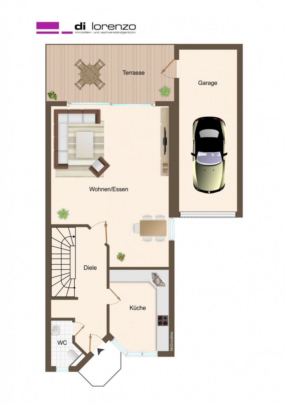 #918_Erdgeschoss_Grundriss Doppelhaush�lfte M�nchengladbach
