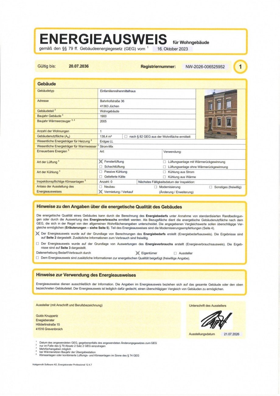 #942_Energieausweis_1 Stadthaus J�chen