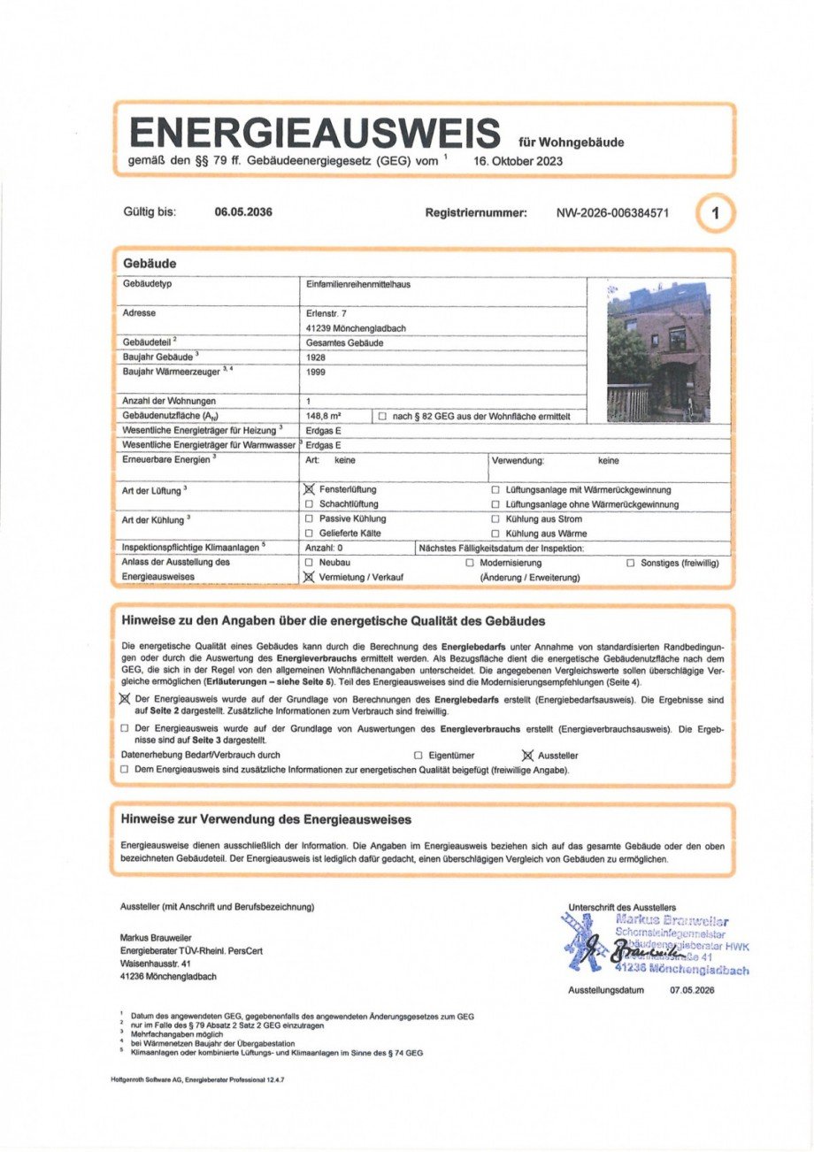 #950_Energieausweis_1 Reihenmittelhaus M�nchengladbach