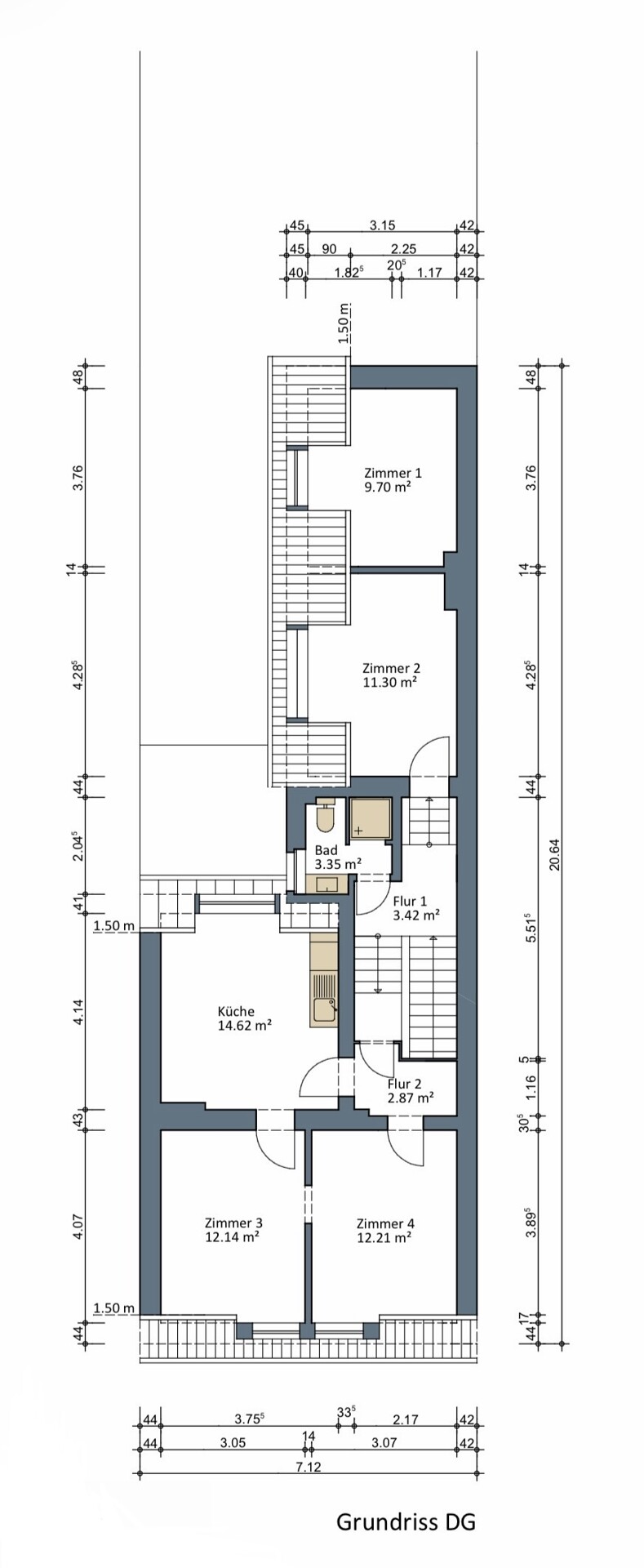 Dachgeschoss Mehrfamilienhaus M�nchengladbach