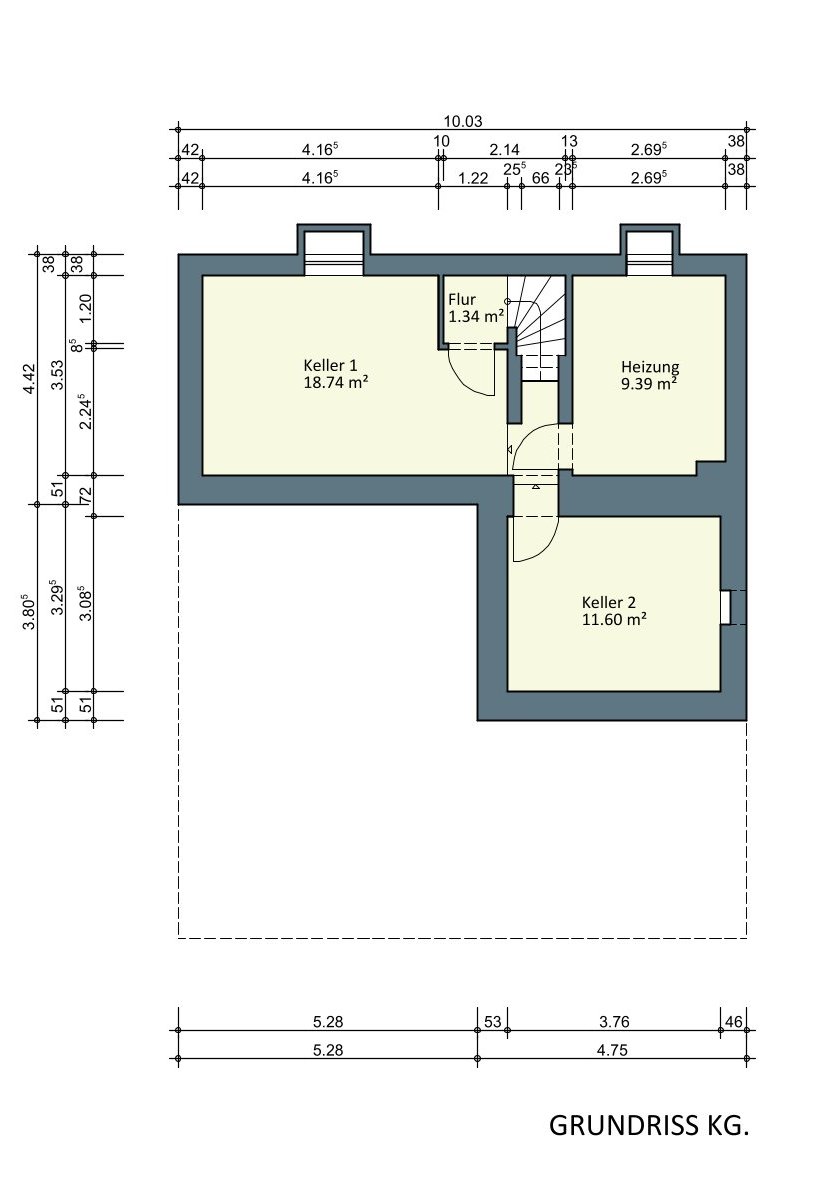 Grundriss Keller Einfamilienhaus M�nchengladbach