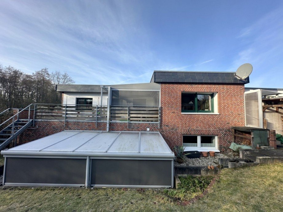 R�ckansicht Bungalow Wegberg
