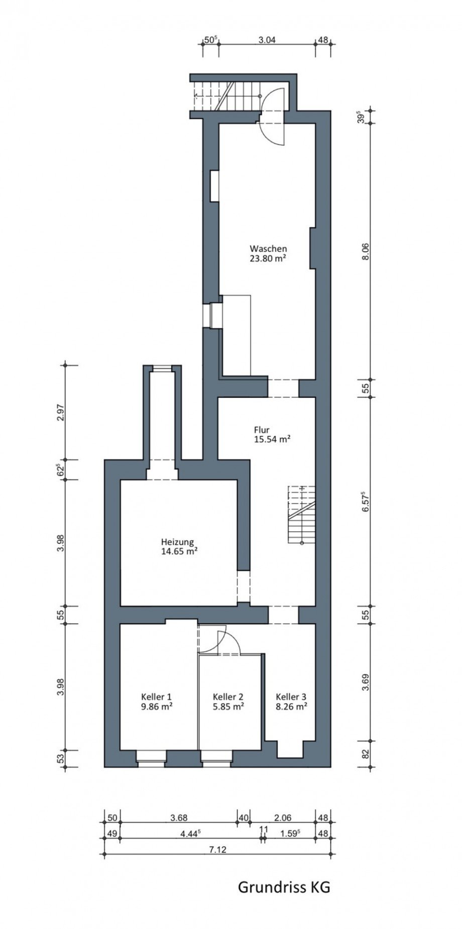 Kellergeschoss Mehrfamilienhaus M�nchengladbach