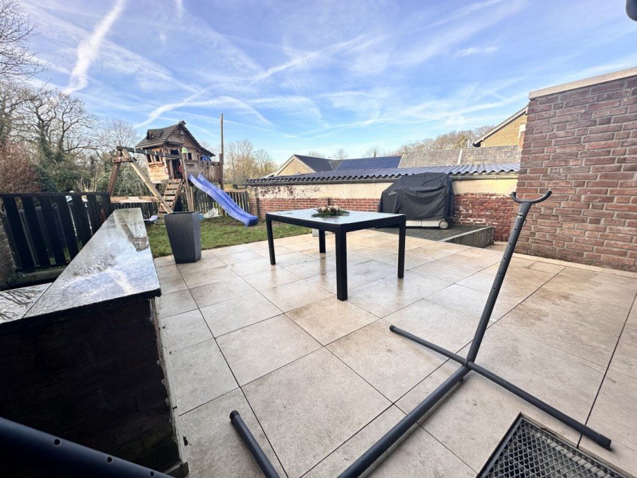 Terrasse Garten Doppelhaush�lfte Schwalmtal
