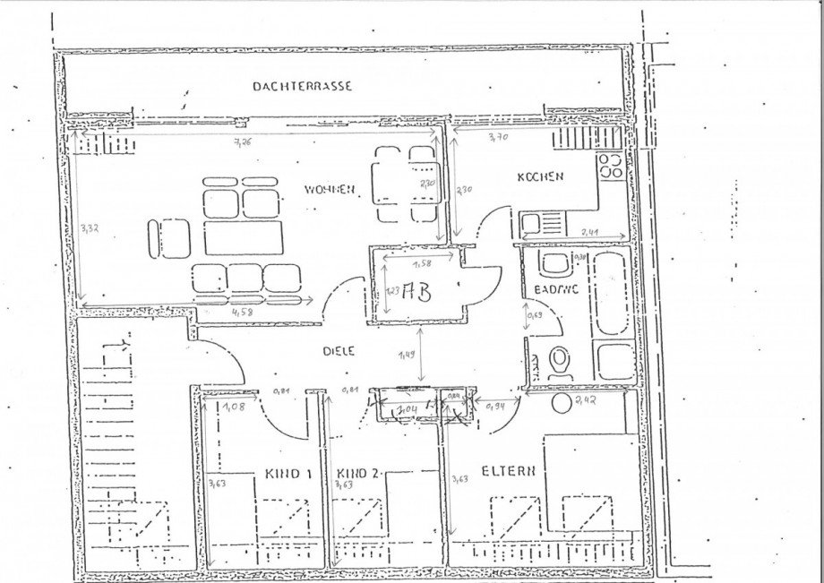#948_DG Zeichnung 1 jpeg Dachgeschosswohnung M�nchengladbach