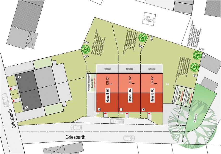01-Lageplan-Haus-B01---B03-NEU-Dez Reihenhaus M�nchengladbach