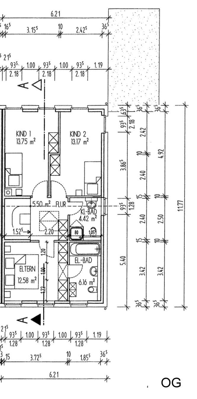 Obergeschoss Doppelhaush�lfte M�nchengladbach
