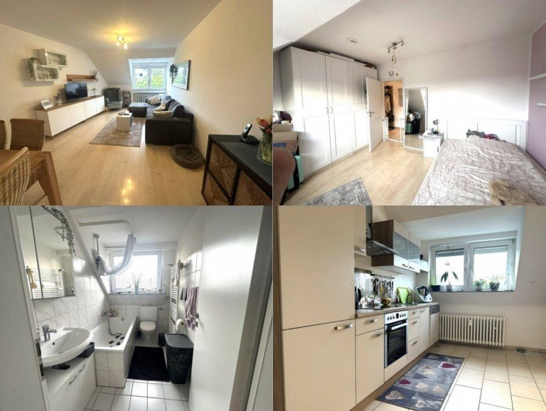 939-5-0-TITEL_4179 M�nchengladbach Dachgeschosswohnung *** renovierte 3 Zimmer-Wohnung im DG - N�he Krankenhaus Neuwerk - gute BAB Anbindung ***