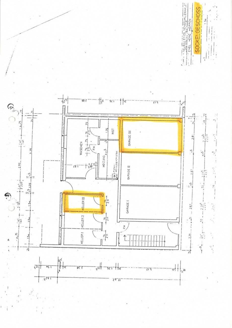 #948_Grundriss Keller jpeg Dachgeschosswohnung M�nchengladbach