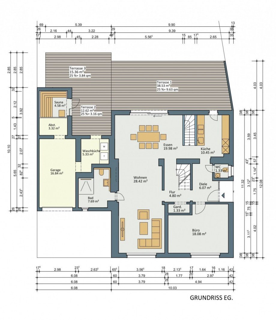 Grundriss EG Einfamilienhaus M�nchengladbach