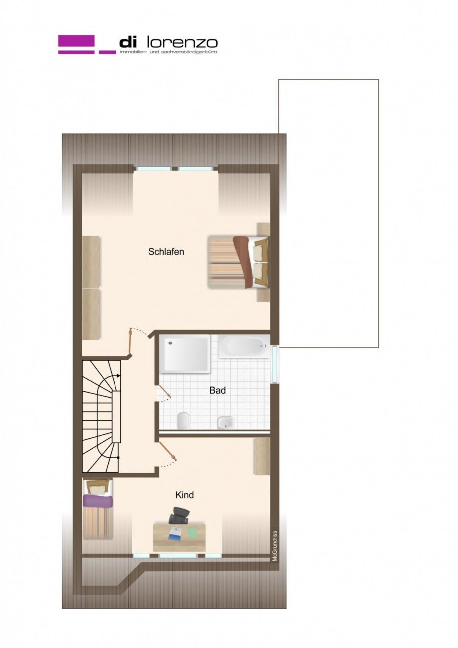 #918_Dachgeschoss_Grundriss Doppelhaush�lfte M�nchengladbach