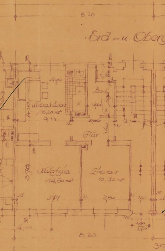 Grundriss EG und OG Mehrfamilienhaus M�nchengladbach