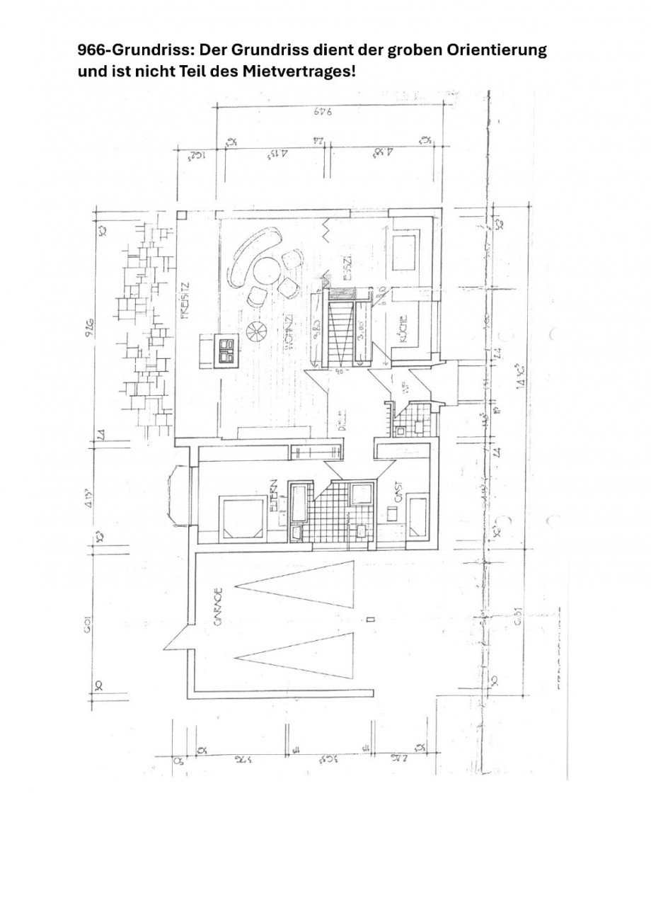 Grundriss EG Bungalow M�nchengladbach