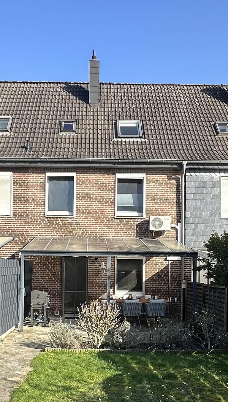 R�ckansicht Reihenmittelhaus Viersen