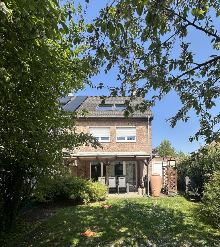 R�ckansicht Reiheneckhaus M�nchengladbach / Wickrath