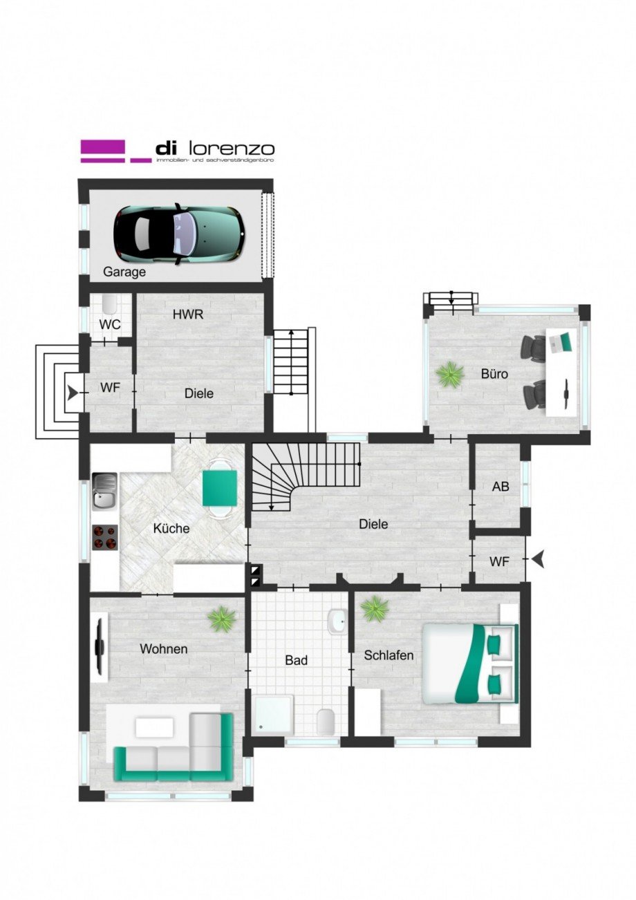 Grundriss EG MC Grundriss Zweifamilienhaus H�ckelhoven