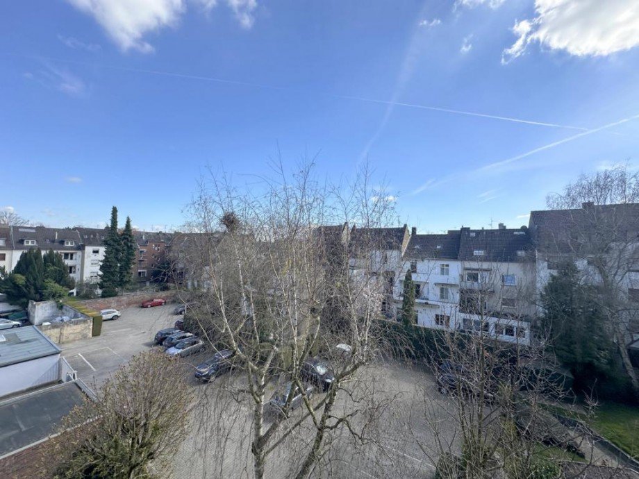 Aussicht vom Balkon Etagenwohnung M�nchengladbach