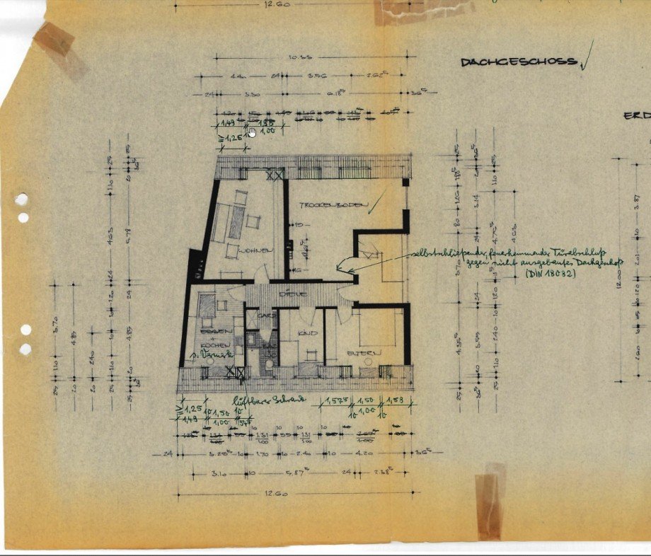 939-5-9d-GRUNDRISS-BAU Dachgeschosswohnung M�nchengladbach