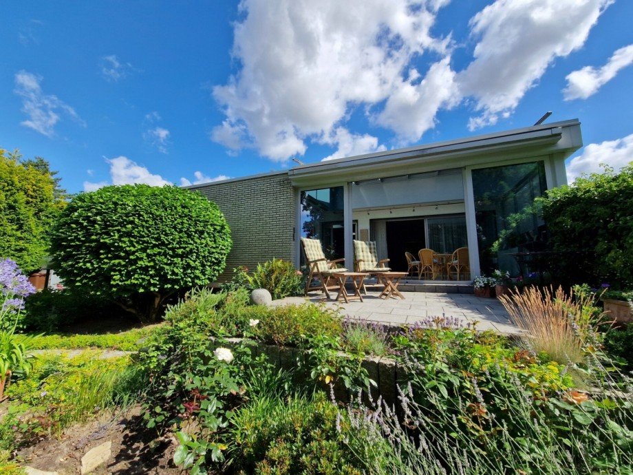 Ansicht aus Garten auf Winbtergarten Bungalow M�nchengladbach / Kamphausener H�he