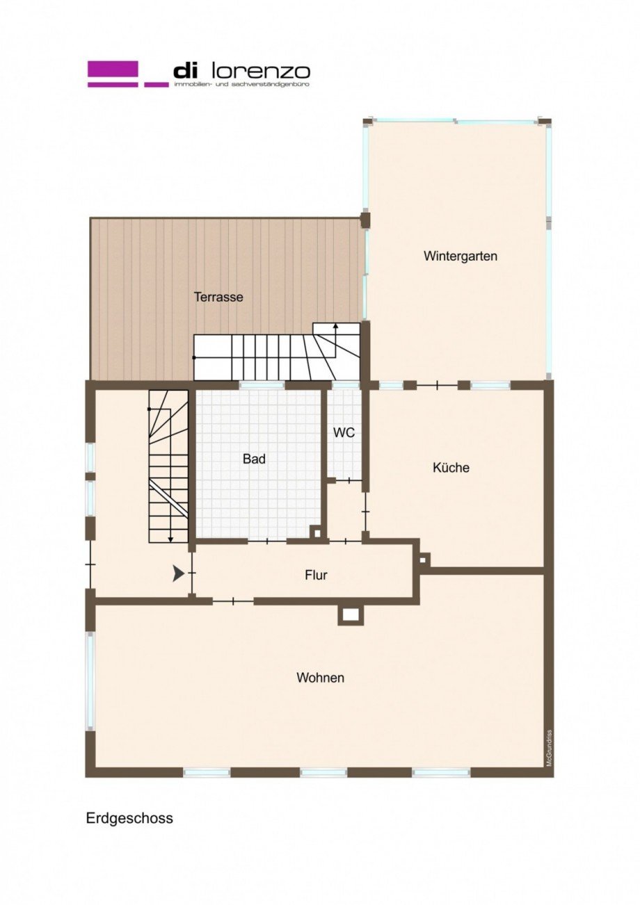 #961_Erdgeschoss Grundriss Einfamilienhaus M�nchengladbach