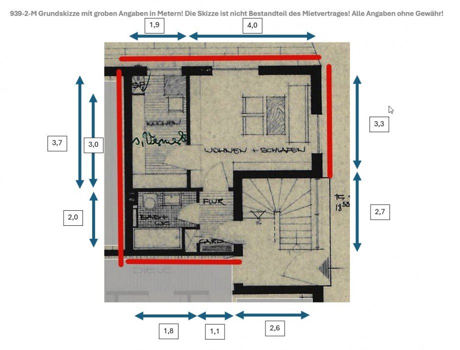 09-GRUNDRISS-SKIZZE Wohnung M�nchengladbach