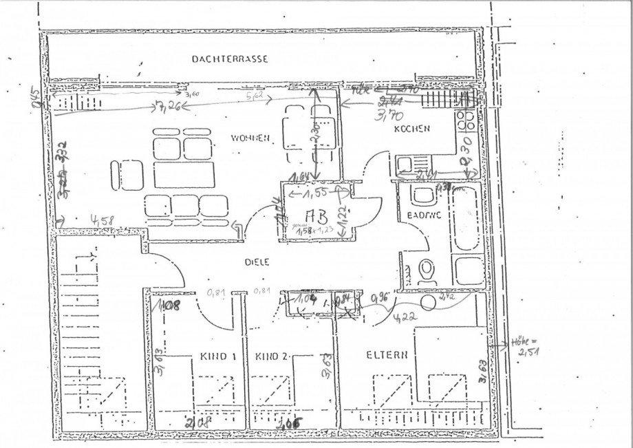 #948_DG Zeichnung 2 jpeg Dachgeschosswohnung M�nchengladbach