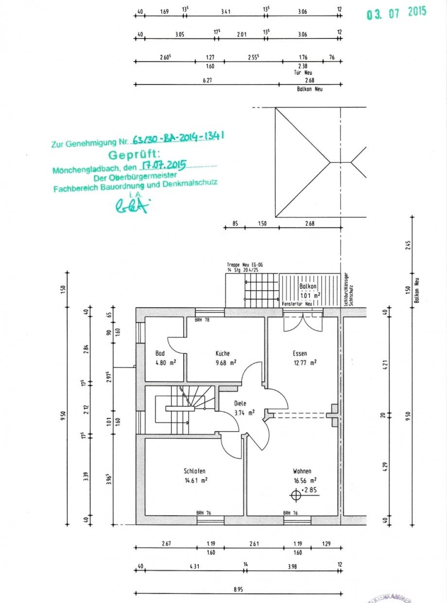 Obergeschoss Mehrfamilienhaus M�nchengladbach