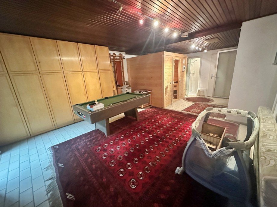 Keller Sauna und Aufenthaltsbereich Bungalow M�nchengladbach / Kamphausener H�he