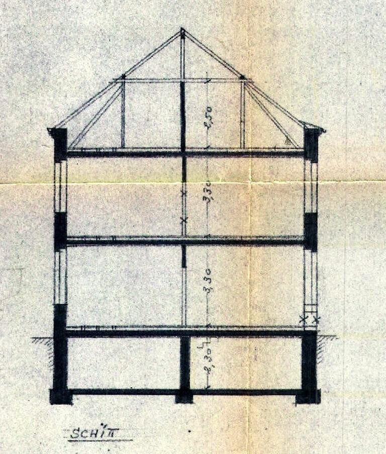 Schnitt Mehrfamilienhaus Viersen