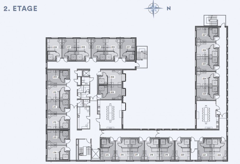 Grundriss 2. OG Wohnanlagen M�nchengladbach