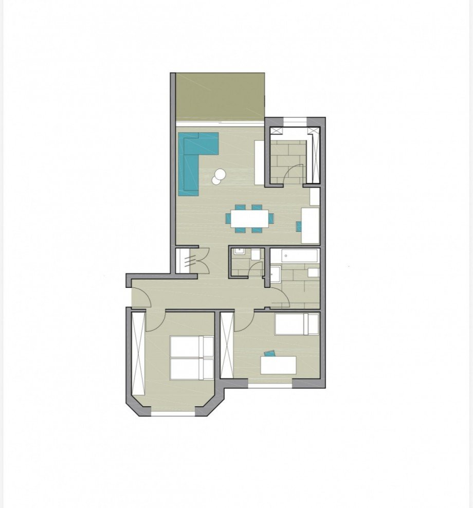 Grundriss Etagenwohnung M�nchengladbach